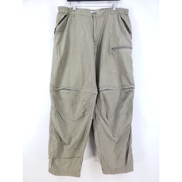 White Sierra Insect Shield Convertible Pants Men's Size XXL Tan - Picture 1 of 8